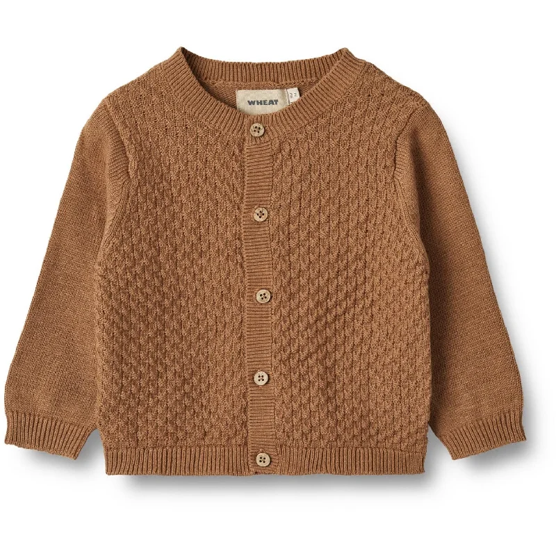 Open-front cardiganWheat Caramel Knit Cardigan Siggi