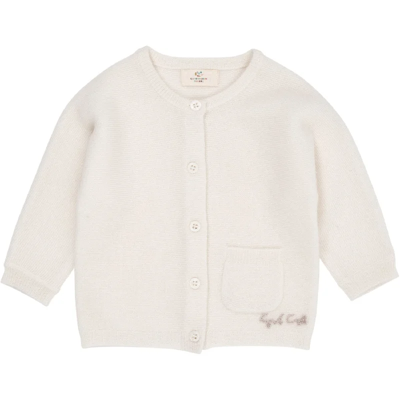 Reversible cardiganCOPENHAGEN COLORS Cream Cashmere Classic Baby Cardigan