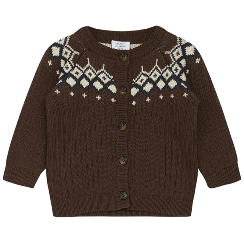 Monochrome cardiganHust & Claire Baby Chestnut Christoffer Cardigan