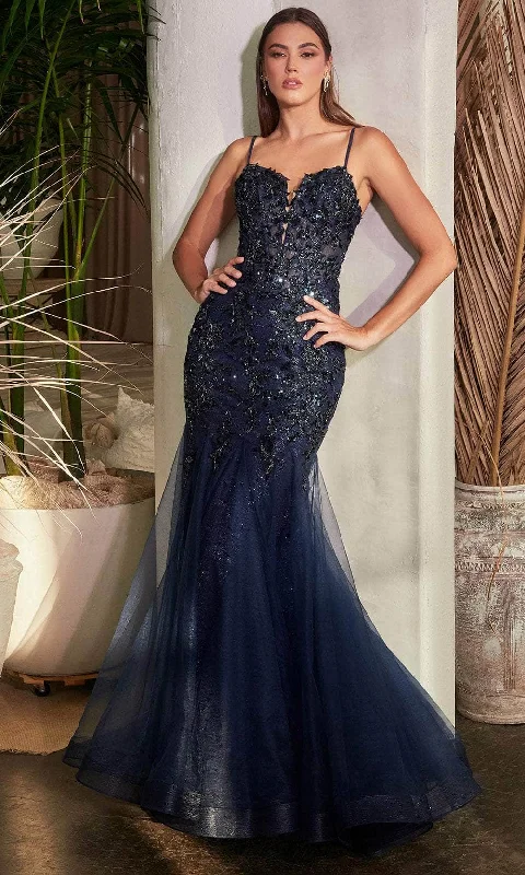 TightcommunityCinderella Divine CDS488 - Glitter Embellished Mermaid Evening Dress