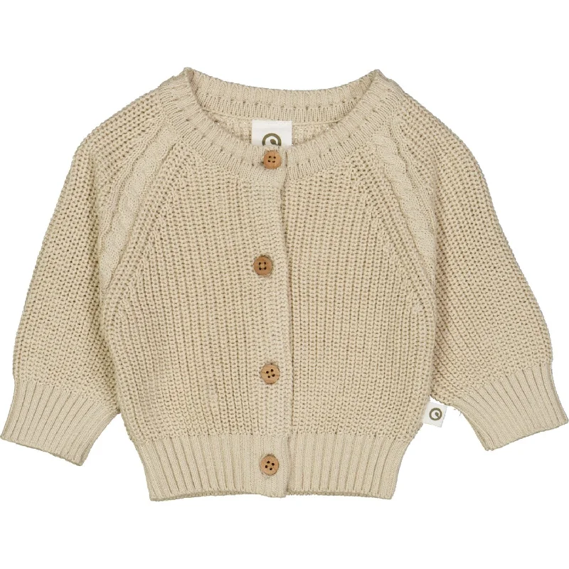 Sheer cardiganMüsli Oat Knit Chunky Cardigan