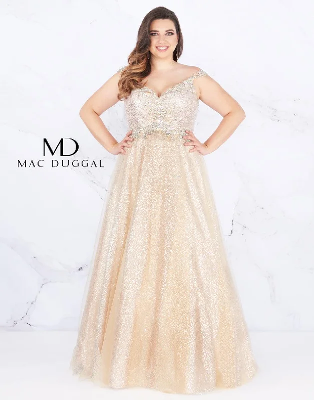 TightharmonyMac Duggal 65037 Prom Long Plus Size Dress Sale