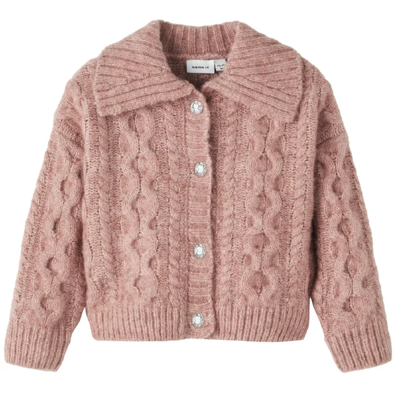 Pastel cardiganName it Light Mahogany Ohalli Knit Cardigan