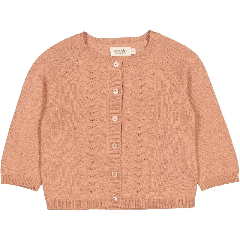 Cable-knit cardiganMarMar Modal Mix Rose Brown Totti Knit Cardigan