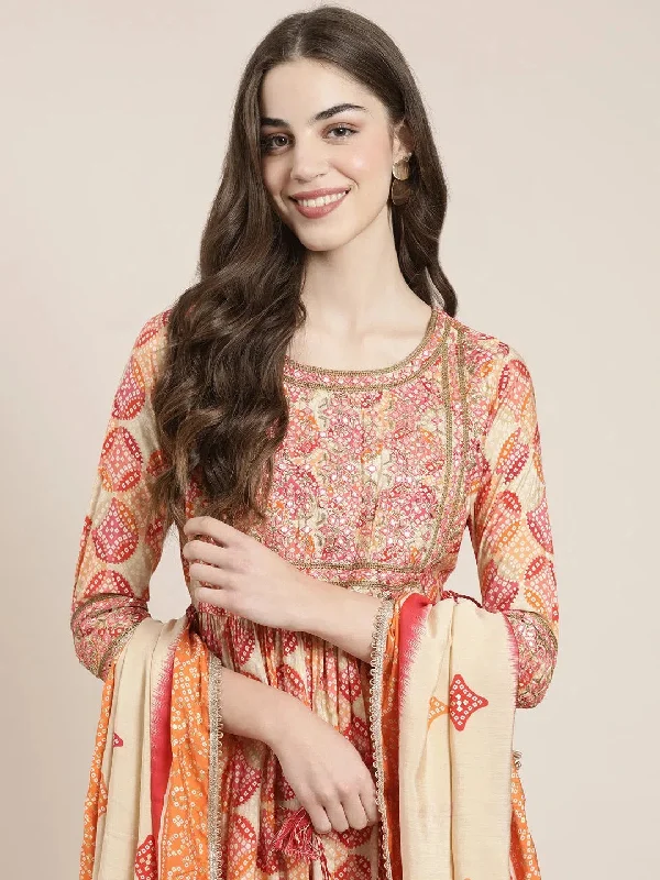 Women Multi Printed Kurta Set-GW-3600-Multi