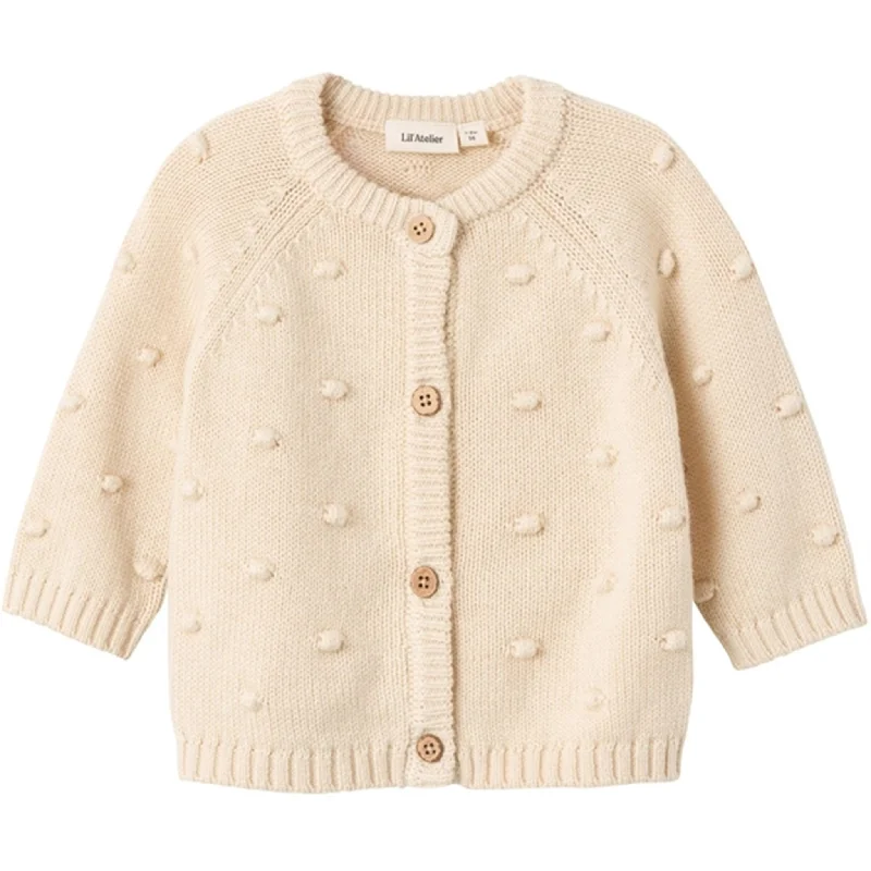 Lil'Atelier Fog Gable Knit Cardigan