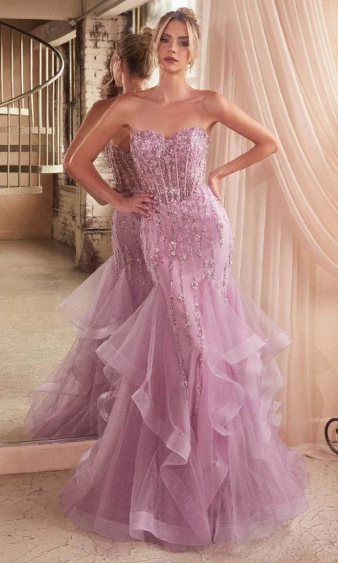 TightcuffCinderella Divine CD332 - Mermaid Silhouette with Sweetheart Neck Pageant Dress