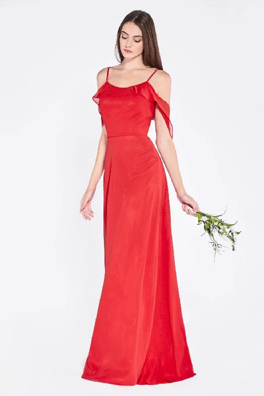 TighthemCinderella Divine CD1018 Long Formal Dress Off Shoulder Bridesmaid