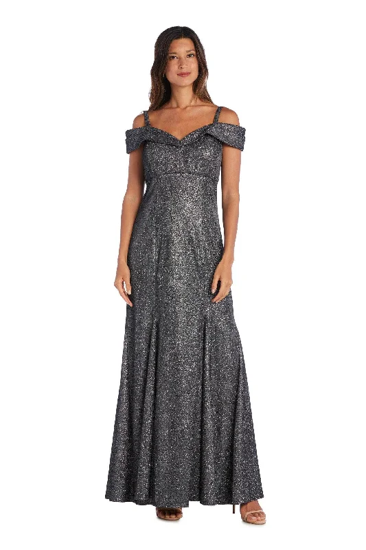 TightweaveR&M Richards 5759 Evening Long Formal Metallic Dress