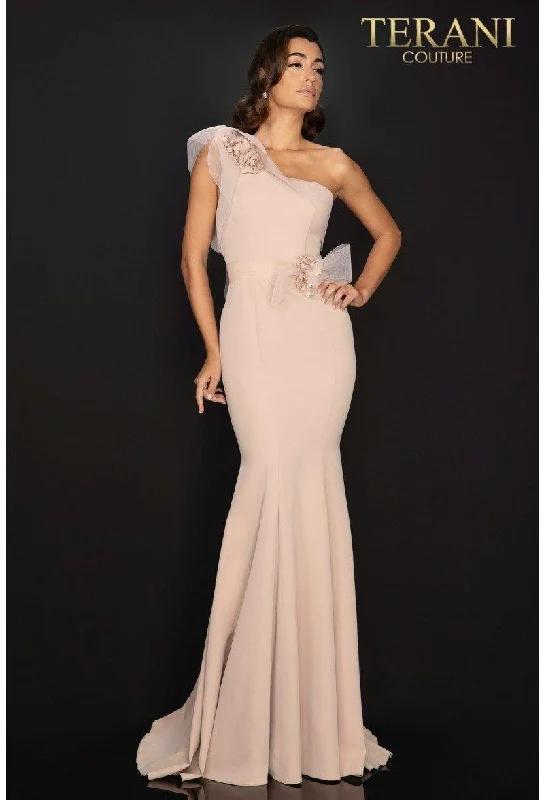 TightholdTerani Couture 2011E2092 One Shoulder Long Prom Dress