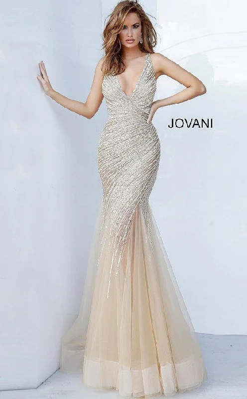 TightplayJovani 4741 Long Formal Beaded Prom Dress