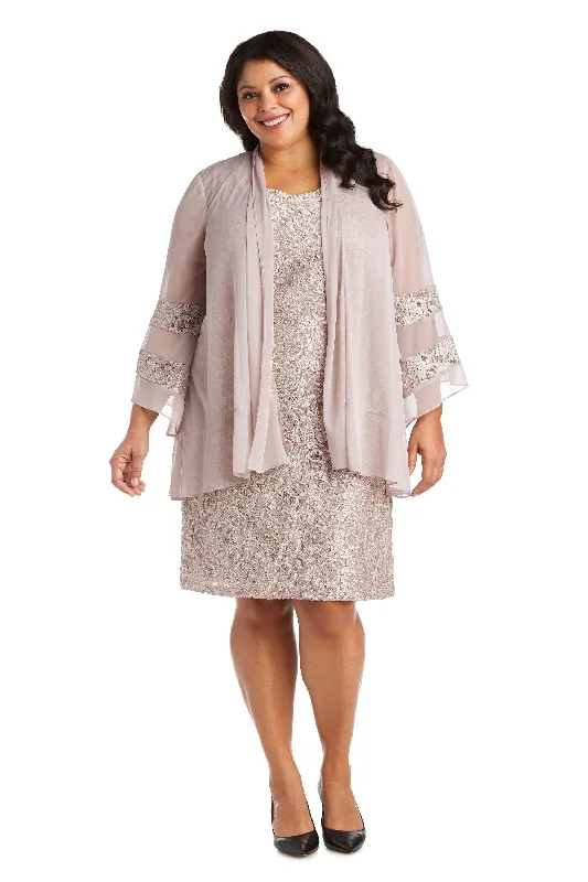 TightcontrolR&M Richards 2421W Short Plus Size Mother Of The Bride Dress Sale