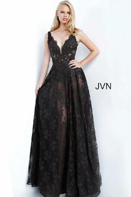 TightsleeveJovani 00877 Long Formal Prom Dress