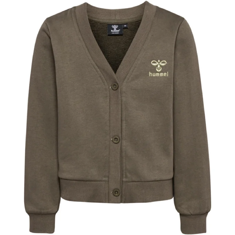 Eco-friendly cardiganHummel Major Brown Tone Sweat Cardigan