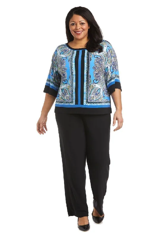 TightstrapR&M Richards 7834W Plus Size Two Piece Pant Set