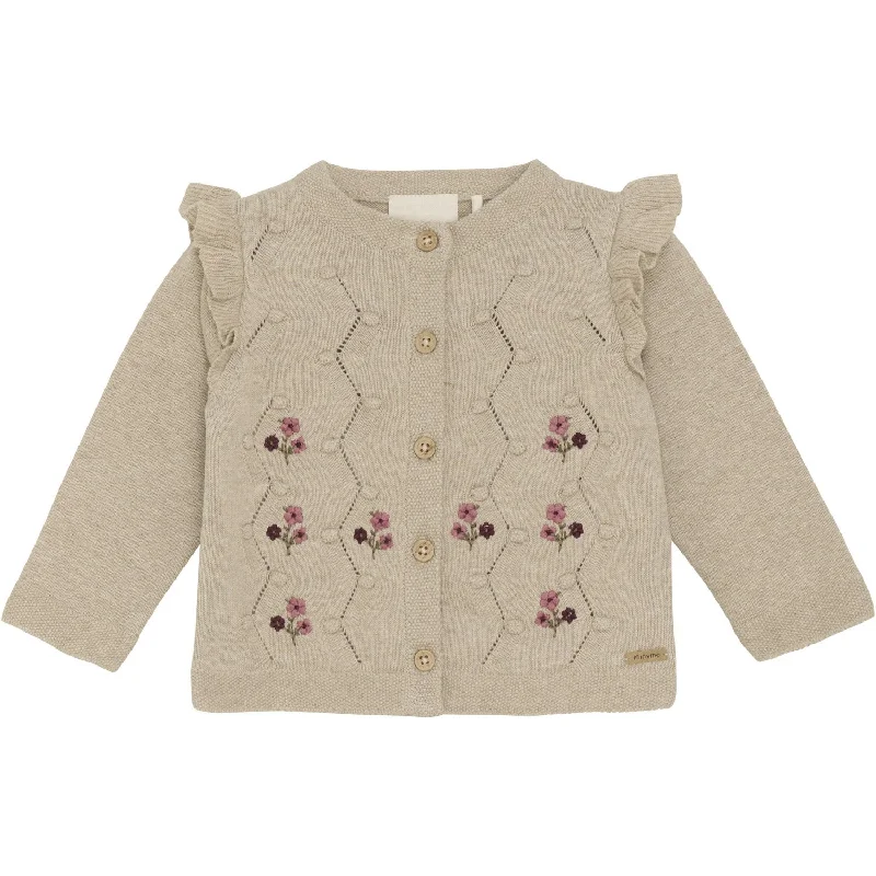 Office cardiganMinymo Beige Melange Cardigan Knit