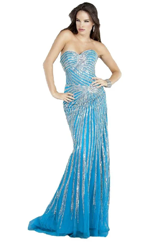 TightropeJovani 4343 Long Formal Strapless Prom Dress