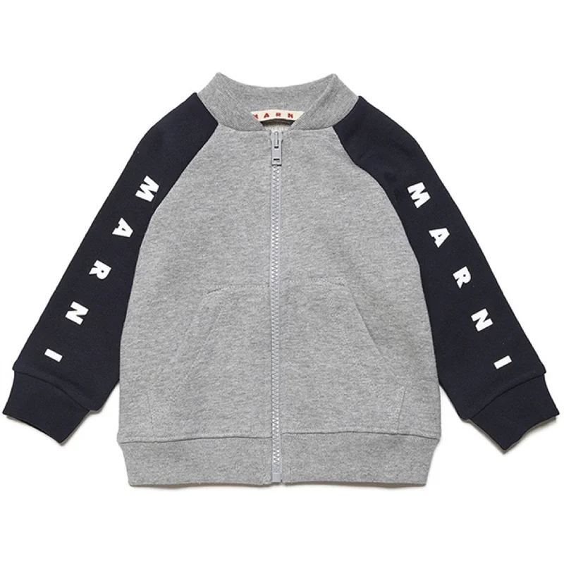 Cable-knit cardiganMarni Blue Navy Sweat Cardigan