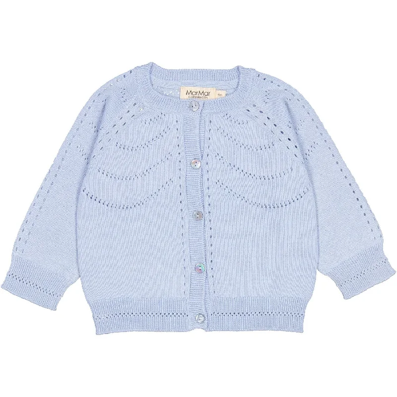 Minimalist cardiganMarMar Modal Mix Cloudy Blue Tilja B Knit Cardigan