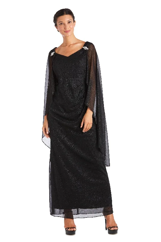 TightwrapR&M Richards 2384 Long Mother Of Bride Cape Dress