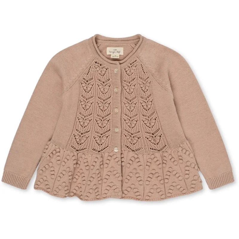 Vintage cardiganKonges Sløjd Peach Blush Cabby Knit Cardigan