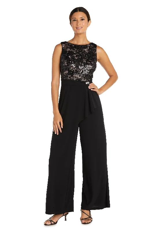 TightframeR&M Richards 9054 Sleeveless Formal Lace Jumpsuit