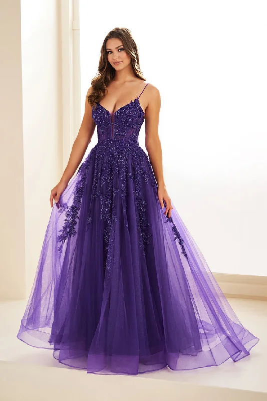 TightseamEllie Wilde EW34036 - Emrboidered Lace Tulle Prom Gown