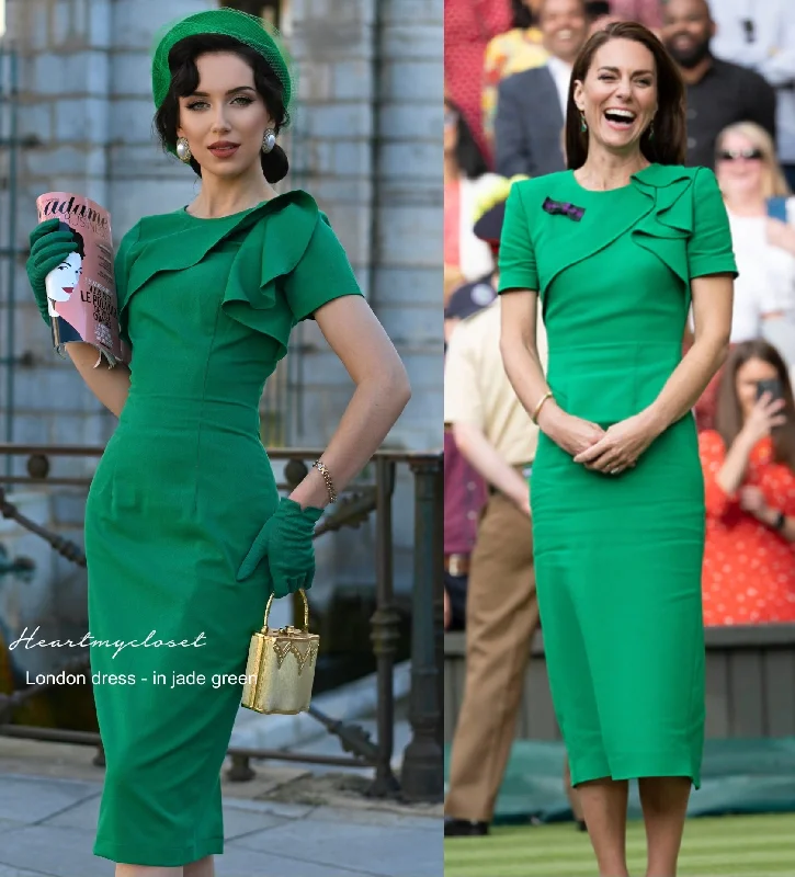 London - Kate Middleton inspired dress with front drape