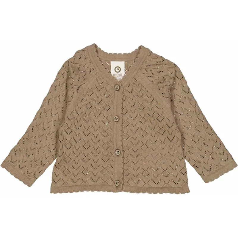 Floral cardiganMüsli Cashew Strik Needle Out Cardigan