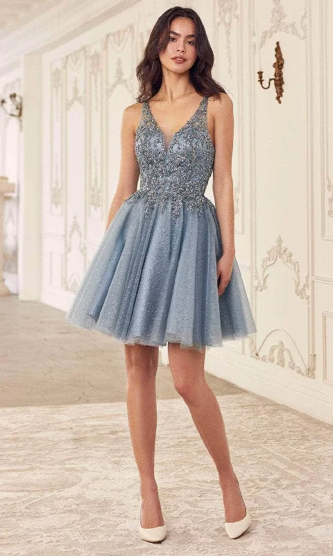 TightmatchCinderella Divine CY022 - Tulle Cocktail Dress with Glitter Accents