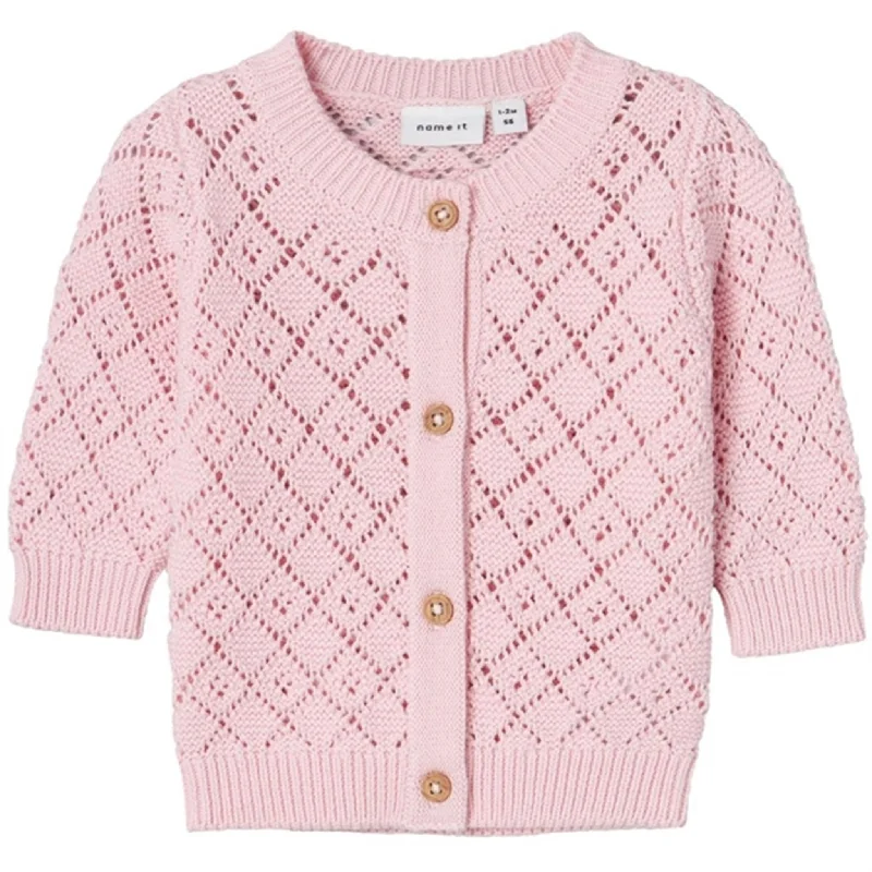 Anti-odor cardiganName it Parfait Pink Desina Knit Cardigan