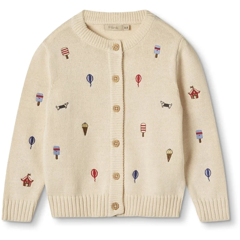 Fliink Sandshell Magic Embroidered Cardigan