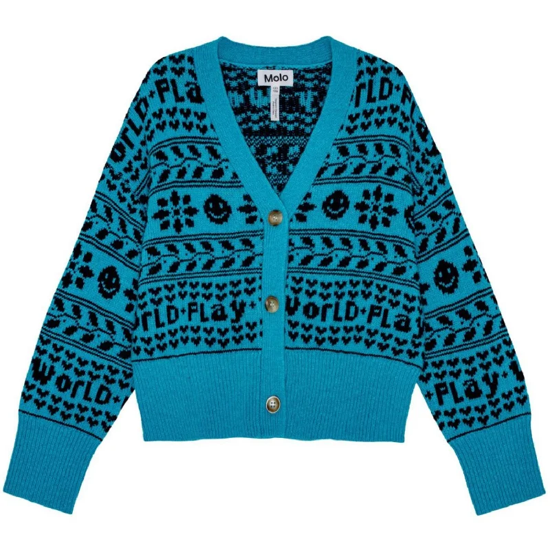 Lightweight cardiganMolo Peacock Blue Gilly Cardigan