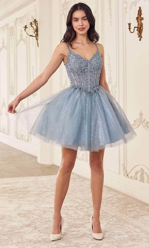 TightseamCinderella Divine CD0236 - Cocktail Dress with Ribbon Straps