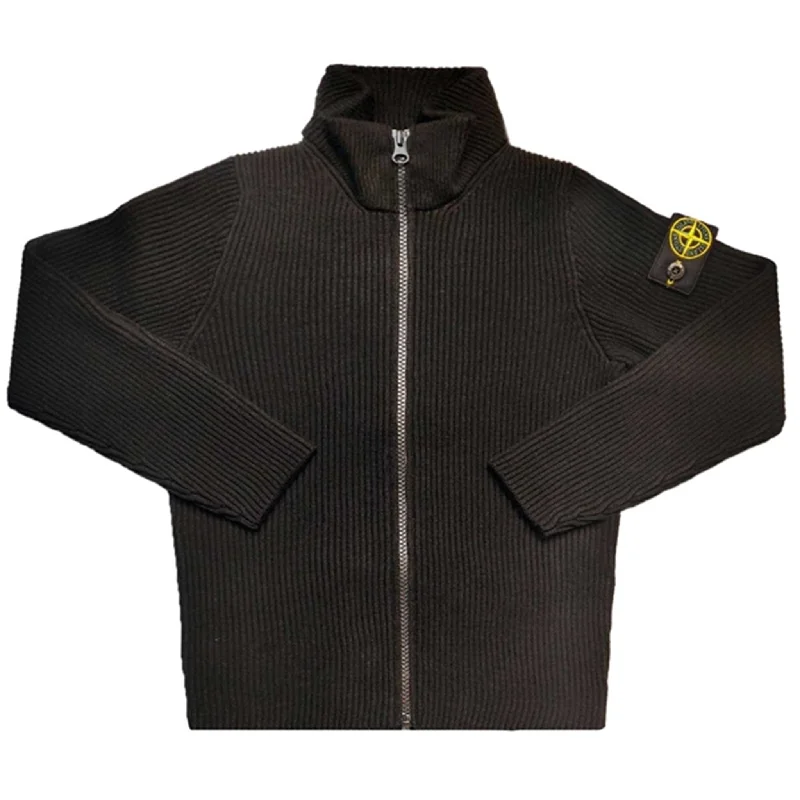 Stone Island Junior Cardigan Knit Black