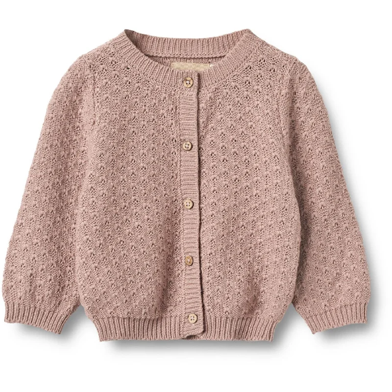 Fleece cardiganWheat Dry Rose Knit Cardigan Magnella