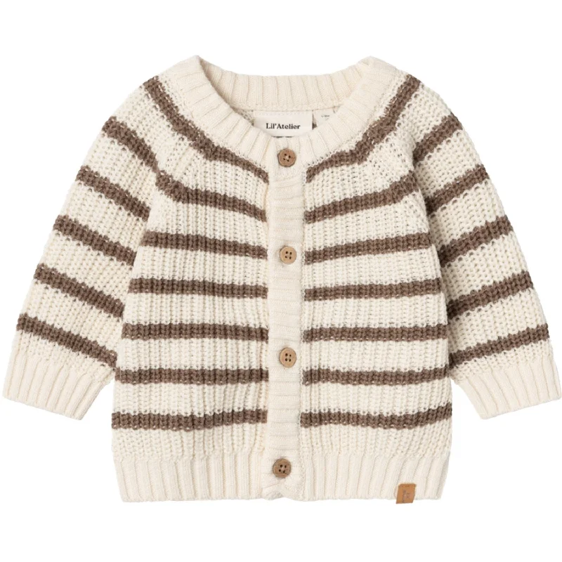 Anti-pill cardiganLil'Atelier Birch Emlen Knit Cardigan Stripe