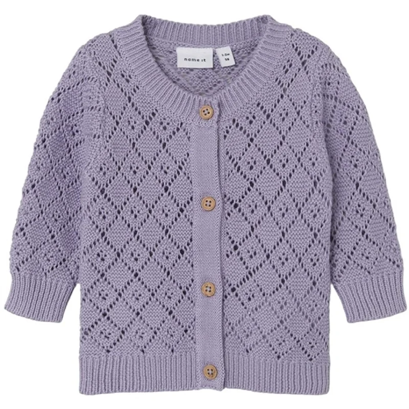 Name it Heirloom Lilac Desina Knit Cardigan