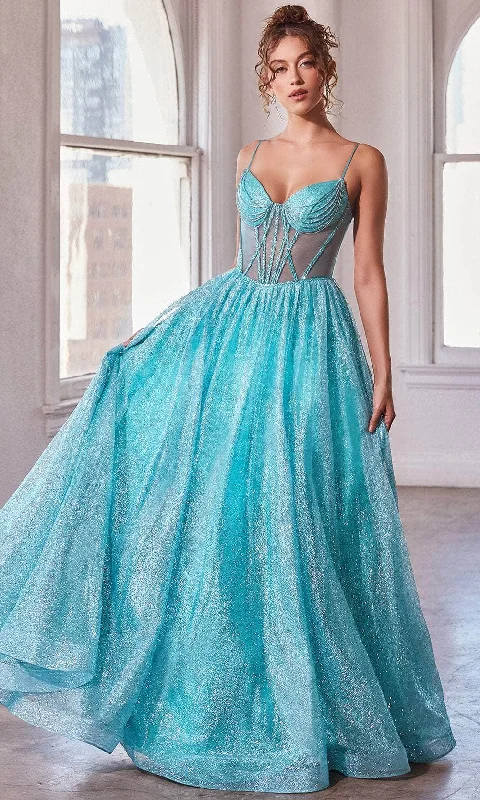 TightgloveCinderella Divine CD832 - Sleeveless with Sheer Corset Bodice Ballgown