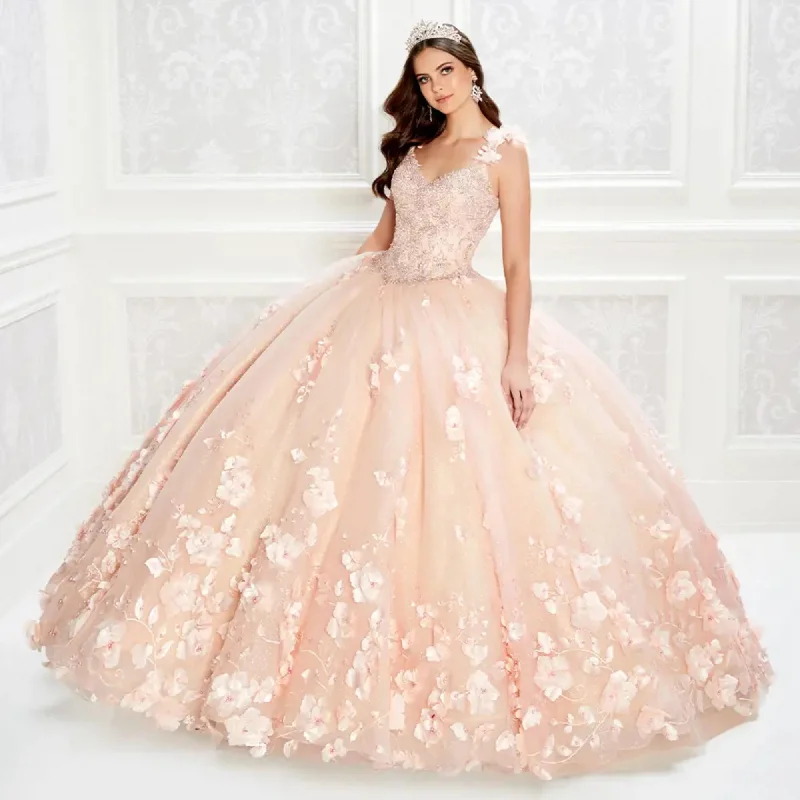 TightjacketPrincesa by Ariana Vara PR22021NL - Floral Applique Ballgown