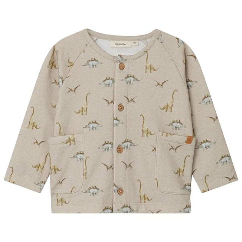 Eco-friendly cardiganLil'Atelier Silver Lining Dino Bibo Sweat Cardigan