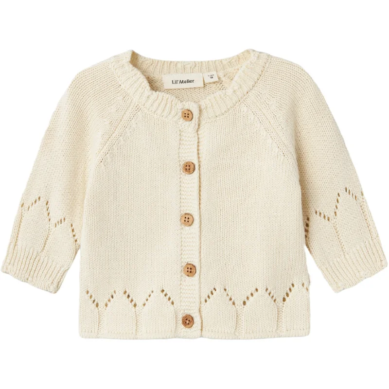 Velvet cardiganLil'Atelier Turtledove Ramla Knit Cardigan