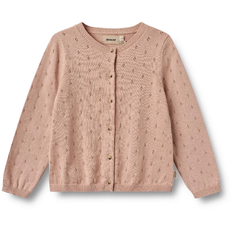 Cable-knit cardiganWheat Moonlight Rose Knit Cardigan Maia