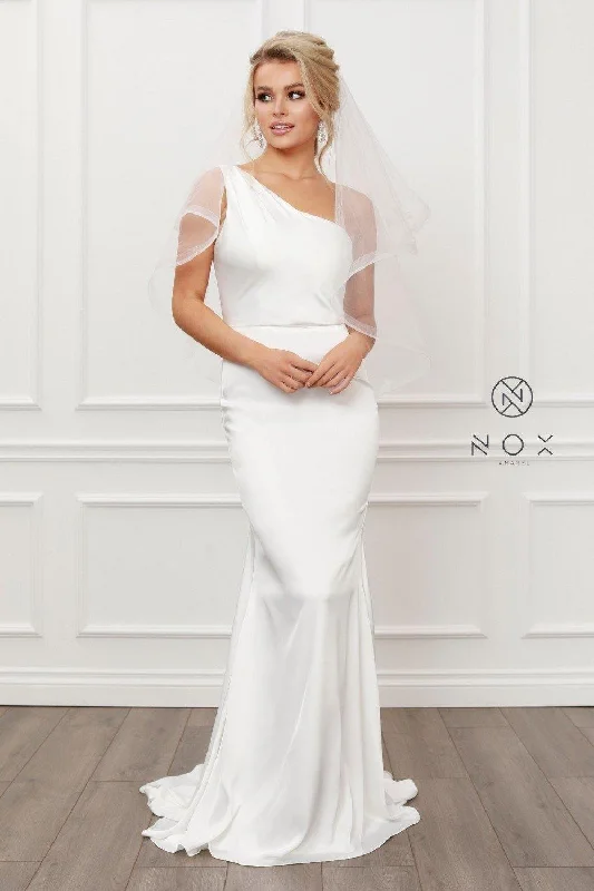 TightfitLong Off Shoulder Wedding Dress