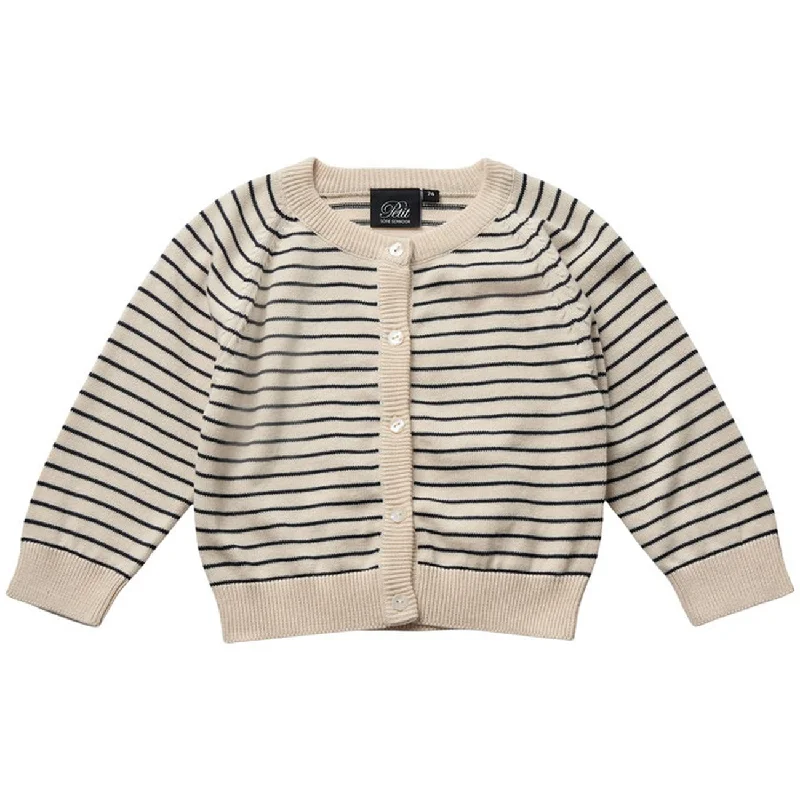 Boho cardiganSofie Schnoor Off White Striped Cardigan