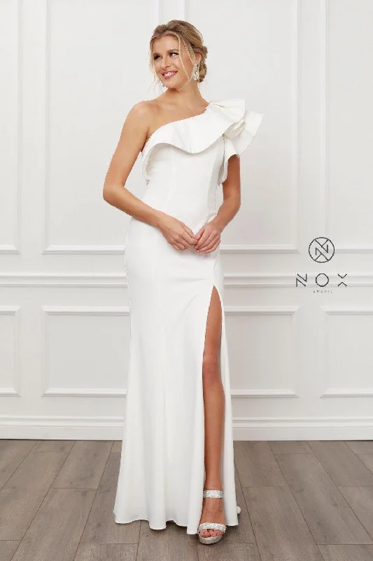 TightyogaFormal Long Off Shoulder Wedding Dress