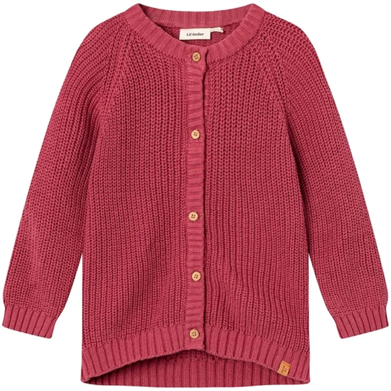 Travel cardiganLil'Atelier Dry Rose Emlen Knit Cardigan