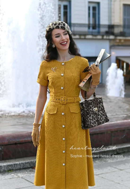 SOPHIE tweed Aline dress