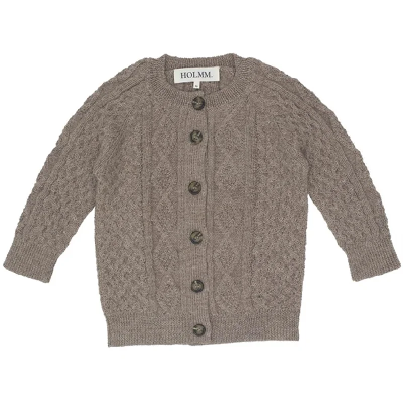 Crochet cardiganHOLMM Sand Malden Baby Alpaca Knit Cardigan