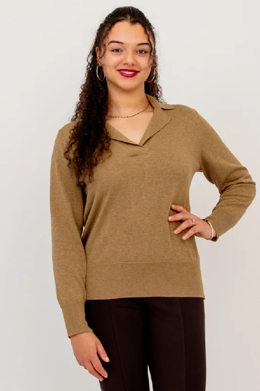 Fleece Knit TopsAstrid Sweater, Terra, Cotton